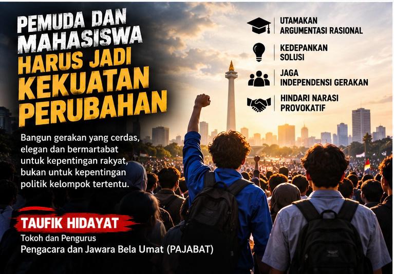 Taufik Hidayat: Berani Mengkritik Bukan Berarti Bebas Merusak, Jaga Persatuan dan Stabilitas Kamtibmas!
